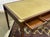 Wood English Nautical Style Flat Top Desk in Mahogany with Leather Top, 1980s For Sale - Image 7 of 12