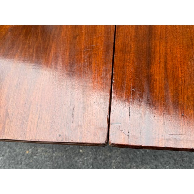 Antique American 2 Pedestal Mahogany Dining Table Early 19th Century For Sale - Image 10 of 14