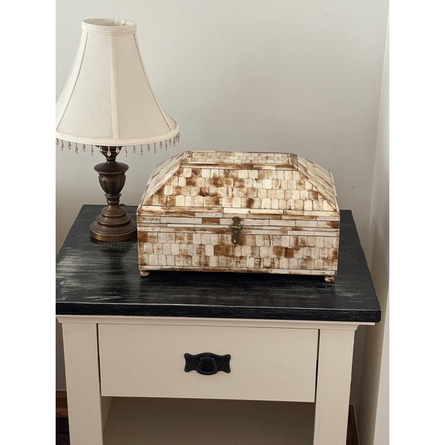 Maitland-Smith Harlequin Large Jewelry Box Keepsakes For Sale In Columbus - Image 6 of 9