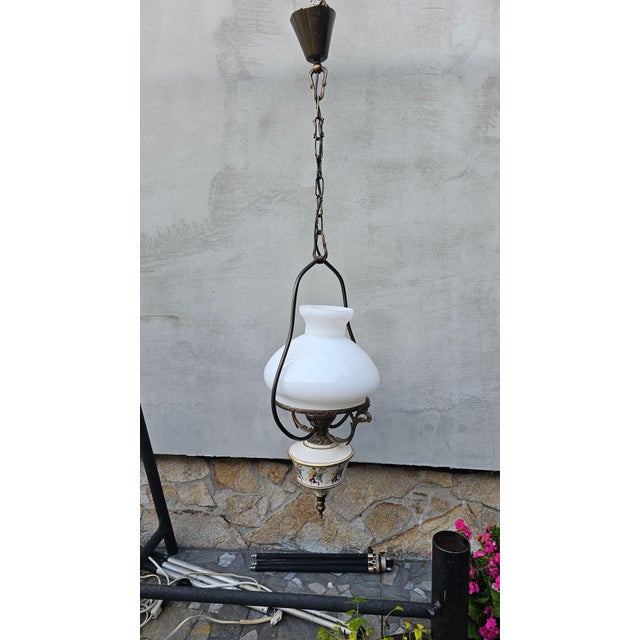 Brass and Glass Lamp, 1970s, Set of 2 For Sale - Image 9 of 9
