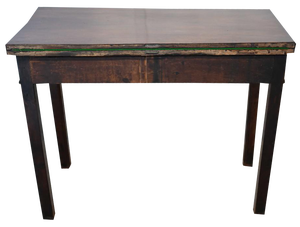 George III Mahogany Games Table Card, 1880s