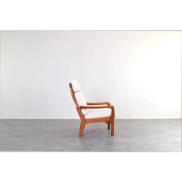 Beige Mid-Century Modern Danish Teak Lounge Chairs by Juul Kristensen, 1960s, Set of 2 For Sale - Image 8 of 18