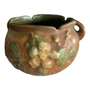 1940s Roseville Potter 653-3 White Rose Pottery
