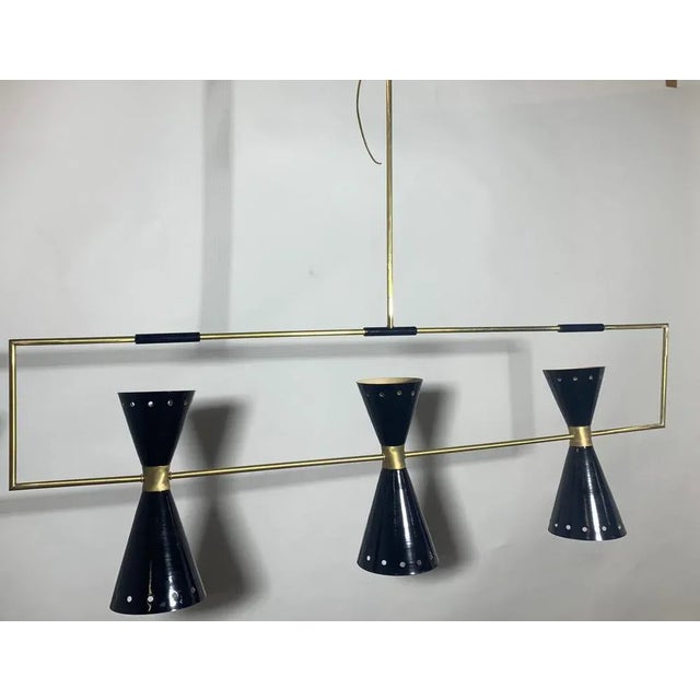 Mid-Century Ceiling Lamp, 1950s, in Flawless conditions. Designed 1950 to 1959 Up to 250V (Europe/UK Standard).The wiring...