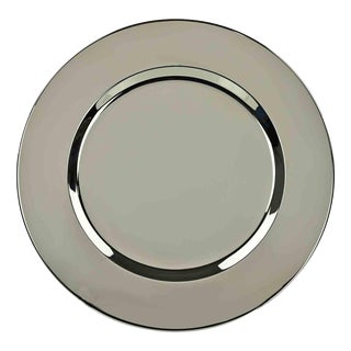 Vintage Silver Plated Serving Plate, Italy, 1970s For Sale