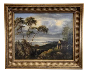 Dutch School Artist, Military Off the Coast, 19th Century, Oil on Canvas