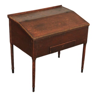 Antique Early American Secretary Writing Desk For Sale