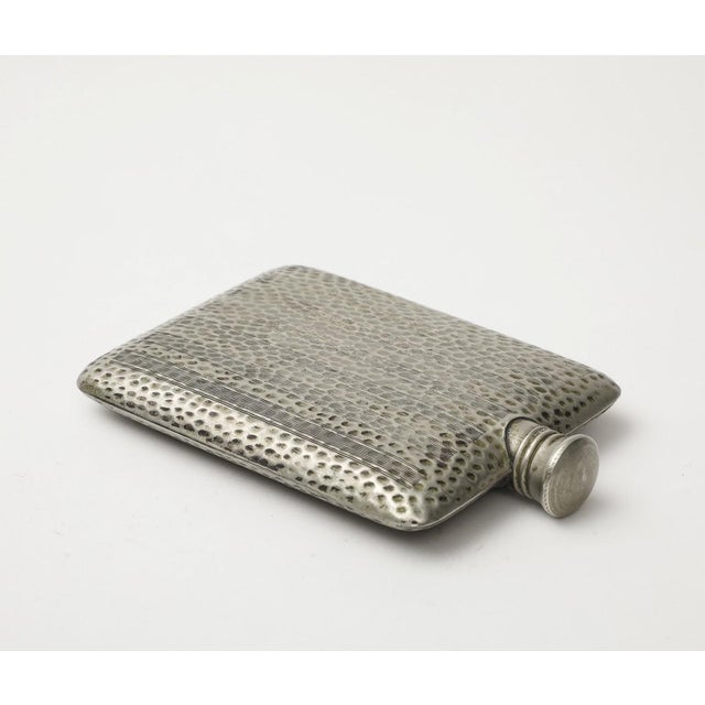 Silver Silver Engraved Flask For Sale - Image 8 of 10