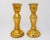19th Century Gold Fluted Mercury Glass Candlesticks - Pair For Sale - Image 9 of 9
