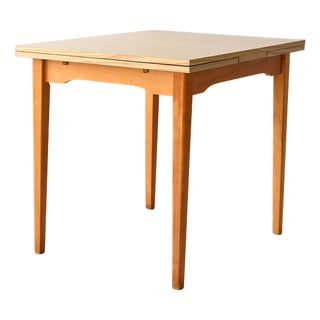 Vintage Swedish Pine-Effect Formica Table, 1960s For Sale
