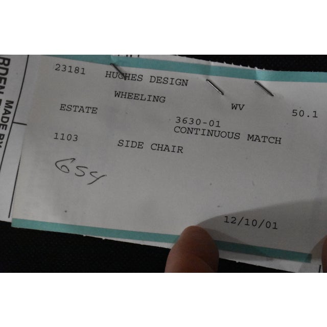 Set of 8 Harden Solid Cherry Queen Anne Dining Chairs W/Floral Upholstery For Sale - Image 15 of 16