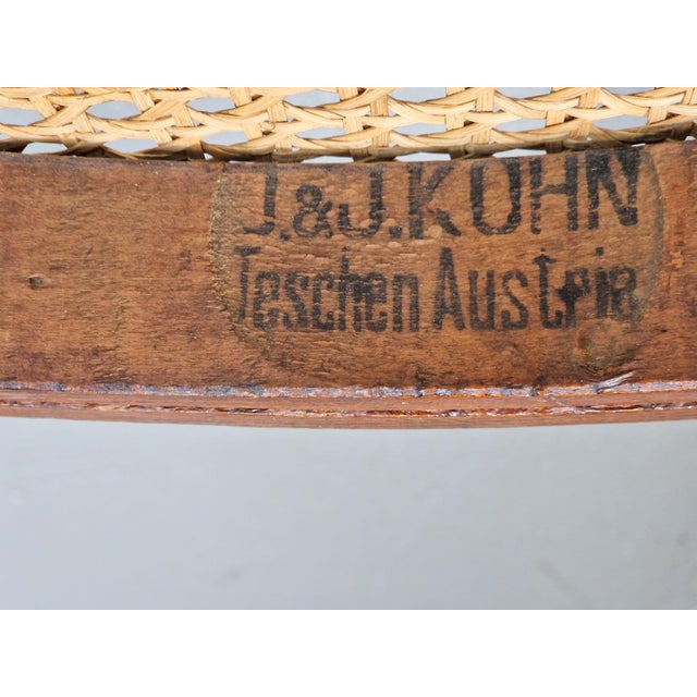 Antique Bentwood Webbing Chairs by Jacob & Josef Kohn for Wiener Werkstätte, Austria, 1890s, Set of 2 For Sale - Image 9 of 13