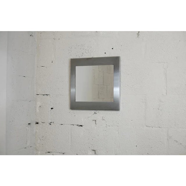Space Age Stainless Steel Mirror, France, 1970s For Sale - Image 15 of 18