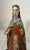 18th Century Antique 18th Century Hand Carved Polychrome Wood Spanish Santos Sculpture Statue For Sale - Image 5 of 12