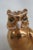 Vintage Estatuaria Portugal Porcelain Gold Owl Figurine For Sale - Image 10 of 13