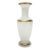 Large Itallian Mid-Century Opaline Glass Vase With Gilt Accents For Sale