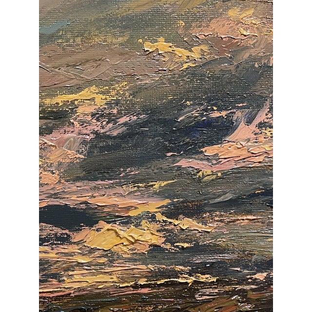 Early 21st Century Eastern Plains of Colorado by Sparky LeBold | Oil on Canvas Landscape of clouds at sunset. For Sale - Image 5 of 5