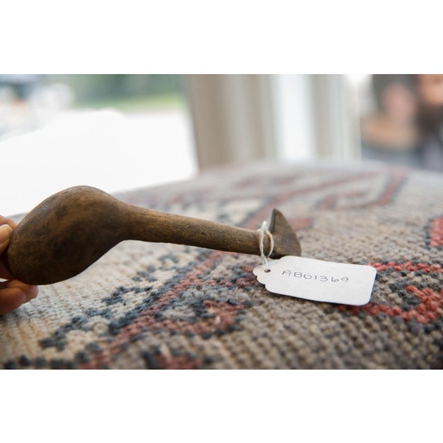 :: Vintage handmade African wooden spoon with tons of character and charm. Circa 1930s, believed to be from the Tuareg...
