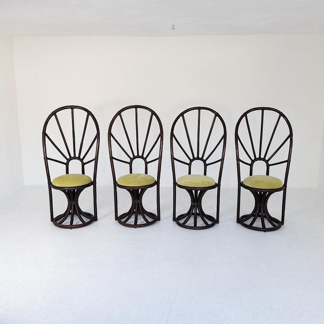 Bamboo Dining Set, 1970s, Set of 5 For Sale - Image 14 of 15