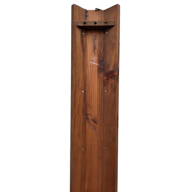 Brown Ethan Allen Country Craftsman Corner Cabinet Shelf Display Knotty Pine Hutch For Sale - Image 8 of 13
