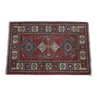 1970s Oriental Handmade Wool Prayer Rug 2’ X 2’11” For Sale