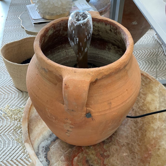 Turkish Vintage Pottery Fountain For Sale - Image 4 of 4