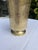 Vintage Etched Brass Pitcher With Pedestal Base For Sale - Image 10 of 14