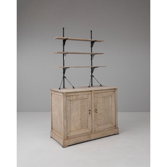Rustic 1900s French Oak Display Cabinet For Sale - Image 3 of 18