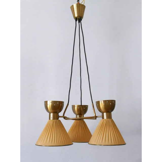 Mid-Century Modern Six-Flamed Pendant Lamp, 1950s For Sale - Image 12 of 18