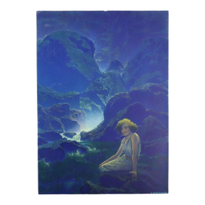 Antique Maxfield Parrish Edison Mazda Calendar Print “Moonlight” C1932