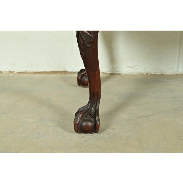 Brown Romweber Chippendale Flame Mahogany Breakfront Bookcase Cabinet, Circa 1920s For Sale - Image 8 of 12