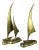 Mid Century Brass Sailboats - a Pair For Sale
