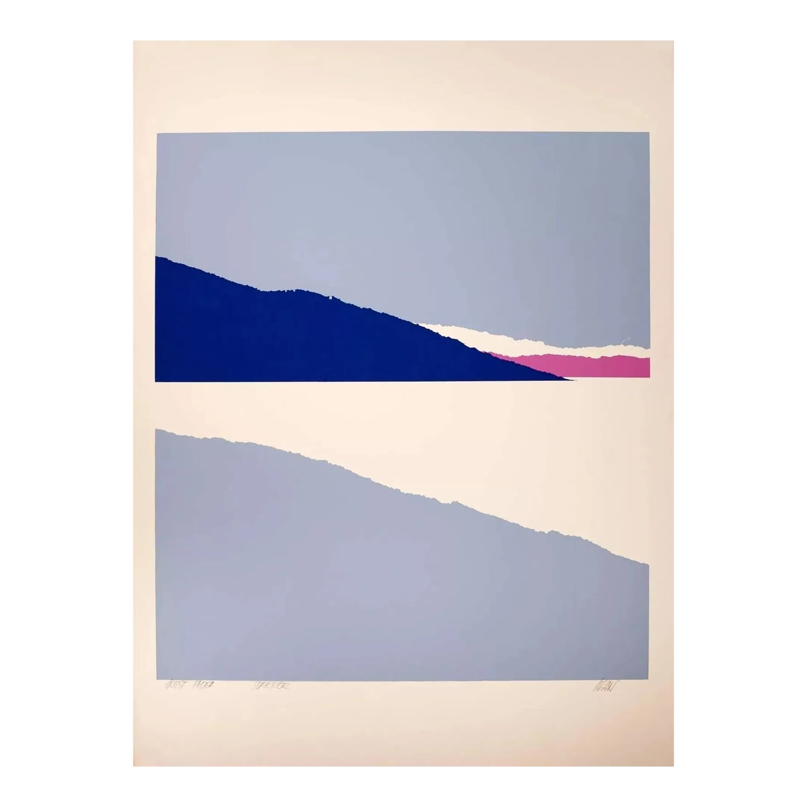 Richard Kozlow Superior Signed Modernist Serigraph Artist Proof ...