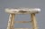 Mid-Century Modern White Rustic Stool, 1930s For Sale - Image 3 of 11