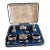 1937 10 Sterling Silver Condiment Set with box - 11 pcs For Sale