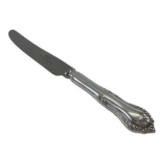 1980s Chesterfield Silver Plated Dinner Knife For Sale