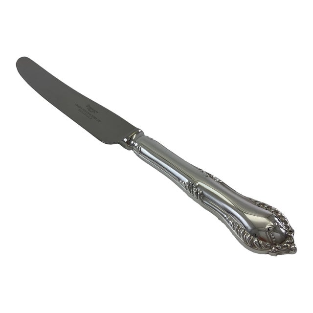 1980s Chesterfield Silver Plated Dinner Knife For Sale