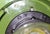 Glass Vintage Ceiling Lamp with Green Plastic Housing and White Opal Glass Shade, 1970s For Sale - Image 7 of 8