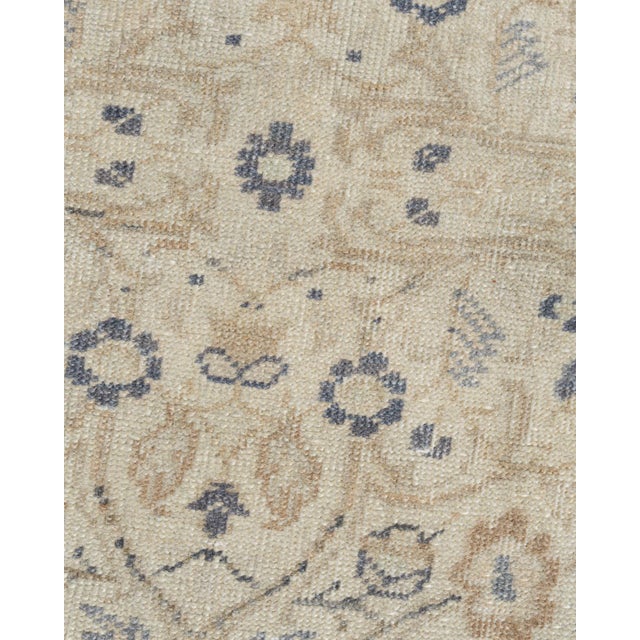 White Vintage Circa 1940 Ivory Turkish Sivas Rug 8ft 10in X 12ft 2in For Sale - Image 8 of 14