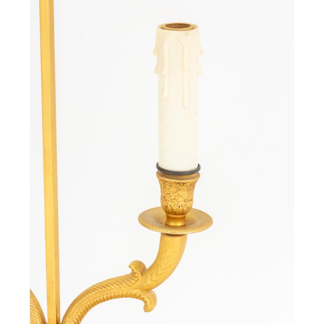 French Style Gilt Metal Bouillotte Lamp For Sale - Image 4 of 6