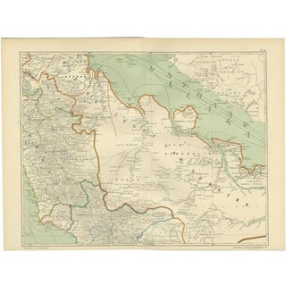 Antique Map of the East Coast of Sumatra, 1900 For Sale