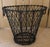 Gray Large Antique Early 20th Century Heavy Gauge Industrial Wire Work Basket With Handles for Garden or Hearth For Sale - Image 8 of 17
