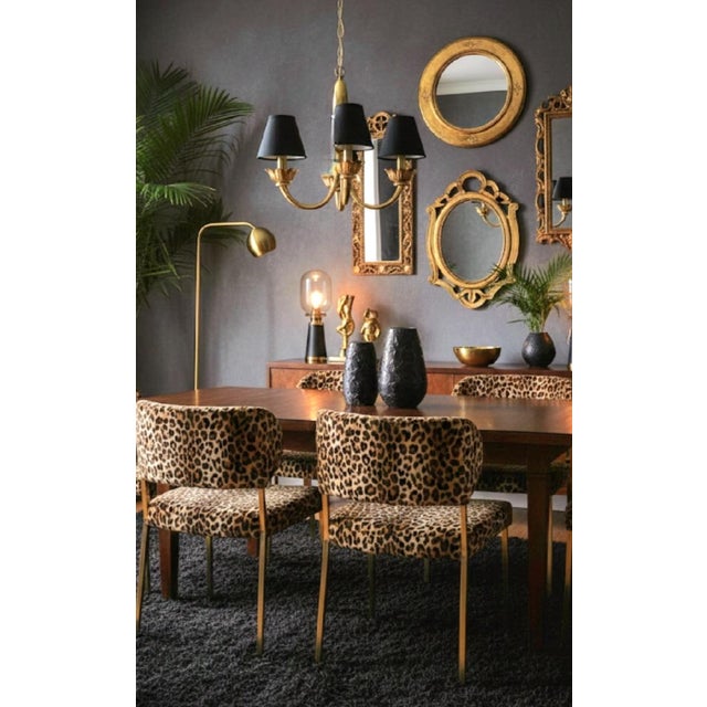 Feldman Brothers Vintage Feldman Hollywood Regency Solid Brass 3 Arm Lotus Flower Chandelier For Sale - Image 4 of 11