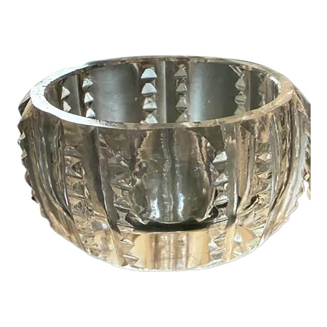 Late 19th Century Crystal Salt Cellar For Sale