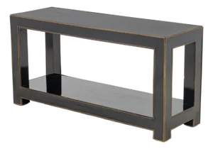 Maison Jansen Attr. Black Lacquered Console Table