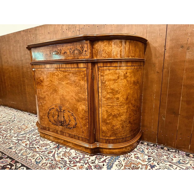 Antique Italian Burl Sideboard For Sale - Image 4 of 16
