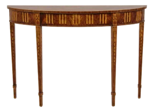 Theodore Alexander Inlaid Demilune Table