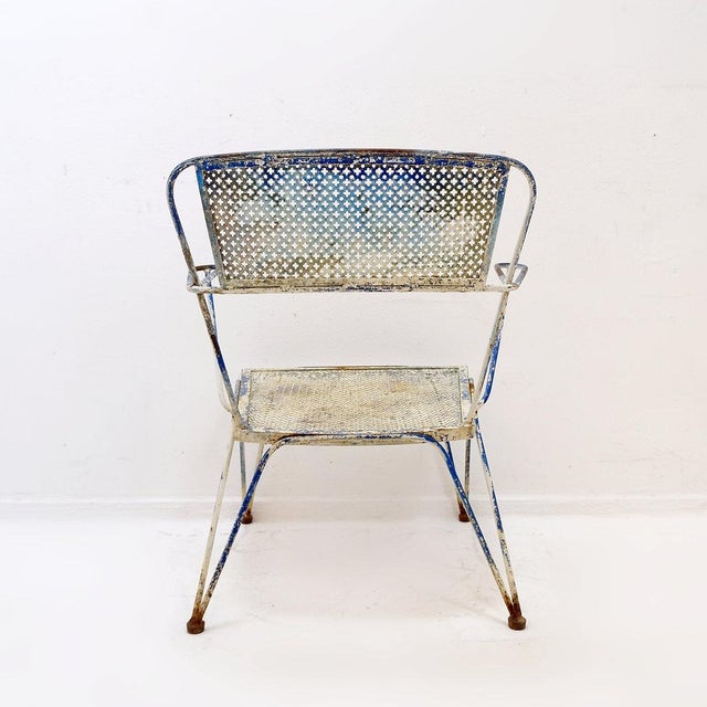 Style René Malaval - Mathieu Matégot - Jean Royère Measures : 64x54cm H:73cm SH:36cm I chose to preserve the patina, the...