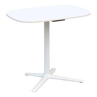 Modern Davis Furniture Lift Height Adjustable White Rectangle Occasional Table For Sale