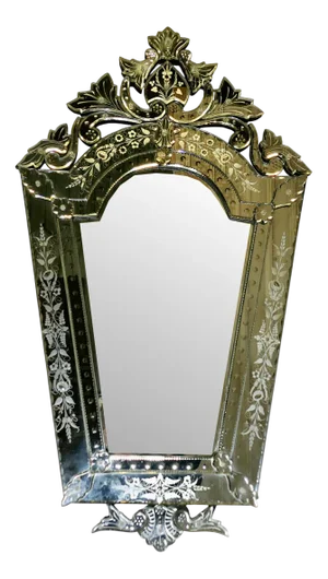 Large Vintage Venetian Cushion Mirror